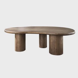 Giga Meubel - Eettafel - 240cm - Acaciahout - Bruin - Sculpture