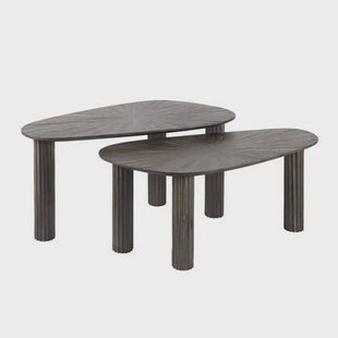 Giga Meubel - Salontafel - Organisch - Set Van 2 - Teakhout - Maya