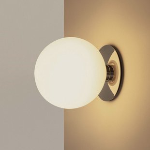 Audo Copenhagen Audo TR Bulb wandlamp, metaal, glas, wit, Ø 20 cm