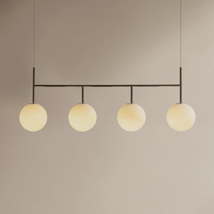 Audo Copenhagen Audo TR Bulb Frame hanglamp, 4-lamps, staalgrijs/wit