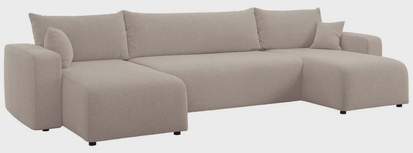 U-slaapbank Rosco bouclé | NADUVI Collection