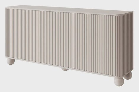 Ladekast Nove driedeurs bolle poten | NADUVI Collection