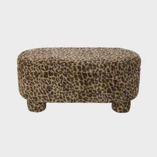 Opbergbank luipaard dodo - bruin - 43x100x42 cm