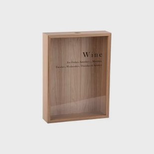 Present Time Wanddecoratie Momentum Box - Licht hout - 8x30x40cm
