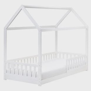 Beliani - COSSAYE - Kinderbed - Wit - 90 x 200 cm - Grenenhout