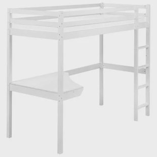 Beliani - LOURY - Kinderbed - Wit - 90 x 200 cm - Dennenhout