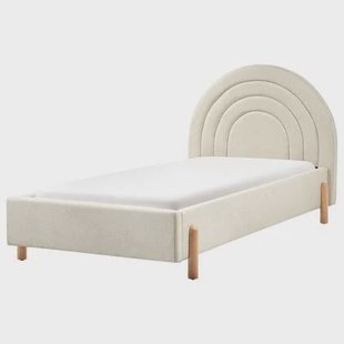 Beliani - ANET - Bed - Beige - 90 x 200 cm - Stof