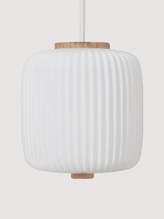Kleine hanglamp EK61 van opaalglas, mondgeblazen