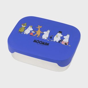 Rätt Start Moomin Family lunchbox blik 13x17 cm Blauw