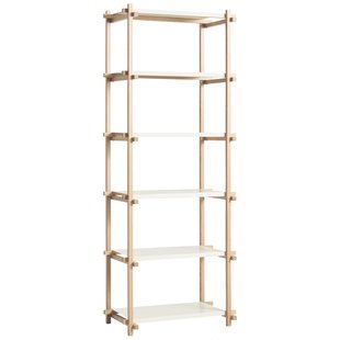 Hay Woody Column High Stellingkast Eikenhouten Frame Almond White