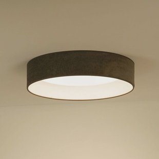 Duolla LED plafondlamp Plafond, koord donkergrijs, Ø 45 cm 3-traps dimbaar