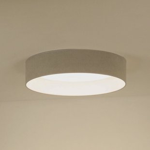 Duolla LED plafondlamp Plafond, Soro lichtgrijs, Ø 45 cm, 3-traps dimbaar