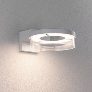 Paulmann LED buiten wandlamp Capera wit metaal IP44