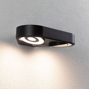 Paulmann LED wandlamp Silma antraciet 2-lamps IP44