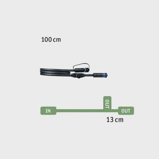 Paulmann Plug & Shine 94273 Kabel 1 m, 1 ingang, 2 uitgangen