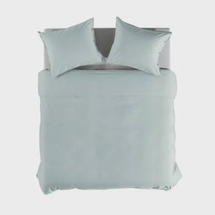 Yellow Dekbedovertrek Percale whispering blue