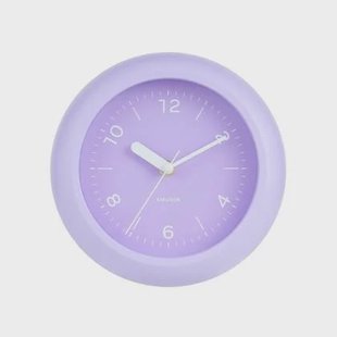 Karlsson Wandklok Slope - Zachtpaars - Ø20cm