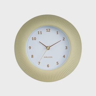 Karlsson Wandklok Tender Rib - Zachtgeel - Ø25cm