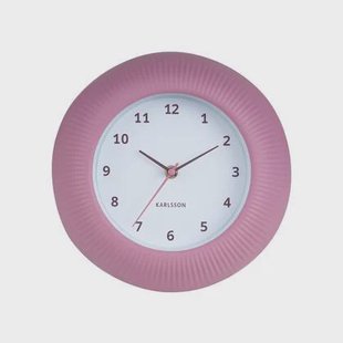 Karlsson Wandklok Tender Rib - Warmroze - Ø25cm