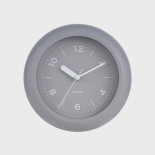 Karlsson Wandklok Slope - Warmgrijs - Ø20cm