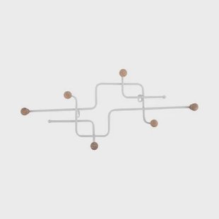 Present Time Kapstok Metro - Mat Wit- 60.5x4x26.5cm