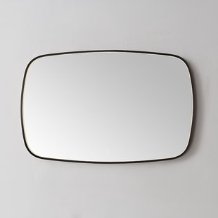 Spiegel Sanilux Celia 140x65 cm Met LED-verlichting Dimbaar Gunmetal