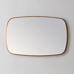 Spiegel Sanilux Celia 120x65 cm Met LED-verlichting Dimbaar Goud