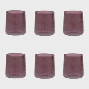 Urban Nature Culture Hammered Tumbler Glas - Fudge - 4 st.