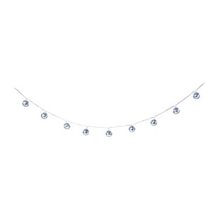 Lichtslinger met discoballen - 10 LED - 165 cm