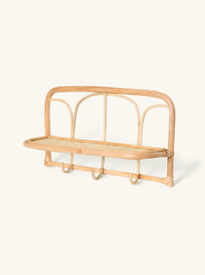 Wandrek met haken - Rotan. 50 x 15 x 25 cm. - Nature - Søstrene Grene Wandrek met haken - Rotan. 50 x 15 x 25 cm. - Nature - Søstrene Grene