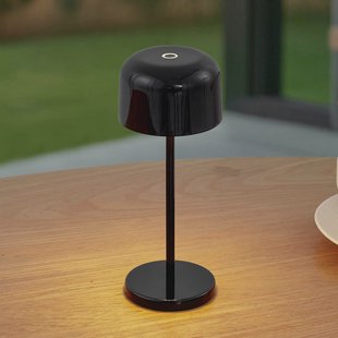 Lucande LED tafellamp Quill, zwart, CCT, dimbaar