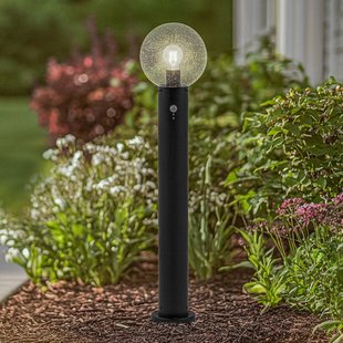 Lindby tuinpadverlichting Dangan, helder, 90 cm, glas, sensor