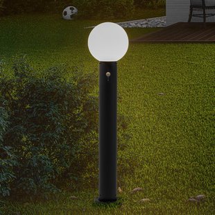 Lindby tuinpadverlichting Dangan, wit, 90 cm, glas, sensor