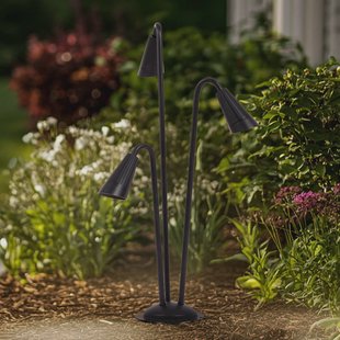 Lindby tuinpadverlichting Sorvete, zwart, metaal, 3-lamps, 83cm