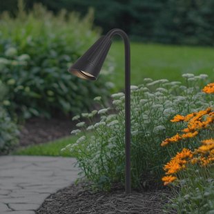 Lindby Sorvete grondspies lamp, zwart, metaal, hoogte 62cm