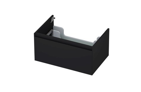 Onderkast INK 1 lade greeploos gelakt 45gr 70 cm x 45 cm x 35 cm Mat zwart 1240116