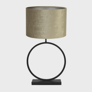 Light & Living Tafellamp Liva|Gemstone - Zwart|Brons - Ø40x78,5cm