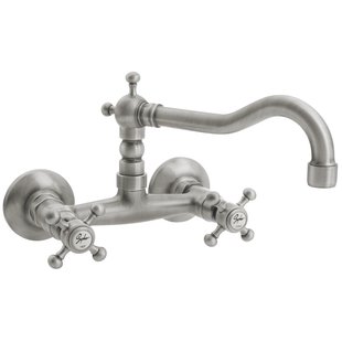 Wastafelkraan Muurbevestiging Mengkraan Hoog Sapho Antea Zilver