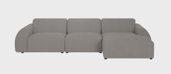 Hoekbank Mattis rechts 3-zits bouclé | NADUVI Collection