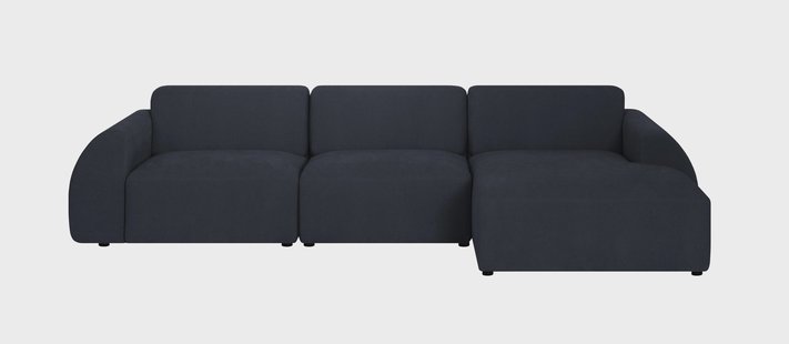 Hoekbank Mattis rechts 3-zits bouclé | NADUVI Collection