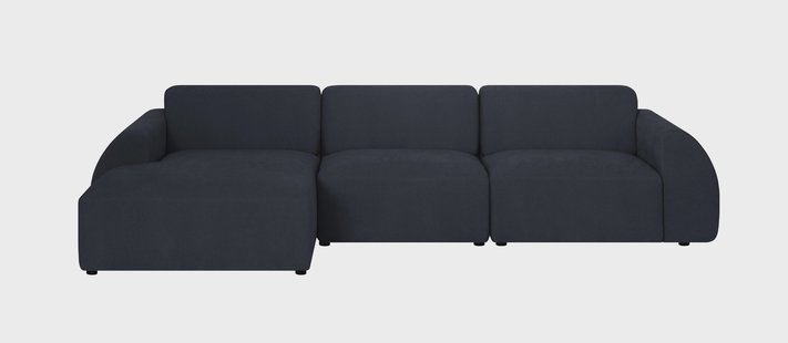 Hoekbank Mattis links 3-zits bouclé | NADUVI Collection