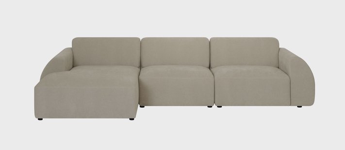 Hoekbank Mattis links 3-zits bouclé | NADUVI Collection