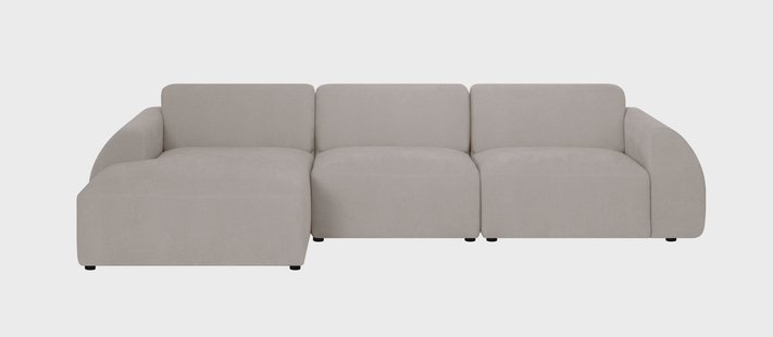Hoekbank Mattis links 3-zits bouclé | NADUVI Collection