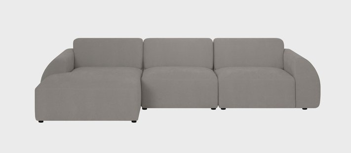 Hoekbank Mattis links 3-zits bouclé | NADUVI Collection