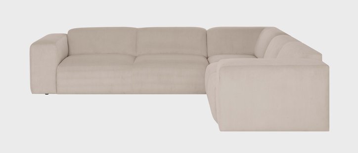 Hoekbank Hilton 6-zits ribstof | NADUVI Collection