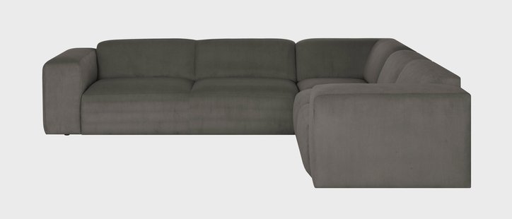 Hoekbank Hilton 6-zits ribstof | NADUVI Collection