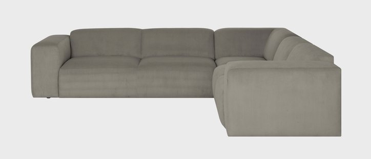 Hoekbank Hilton 6-zits ribstof | NADUVI Collection