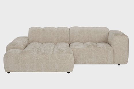 Hoekbank Sandro links 2.5-zits chenille | NADUVI Collection