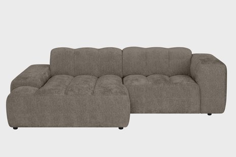 Hoekbank Sandro links 2.5-zits groot chenille | NADUVI Collection