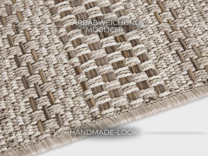 Hanse Home - Flatweave In- & Outdoor carpet Arras natural-brown in Handmade-Look - 120x170 cm